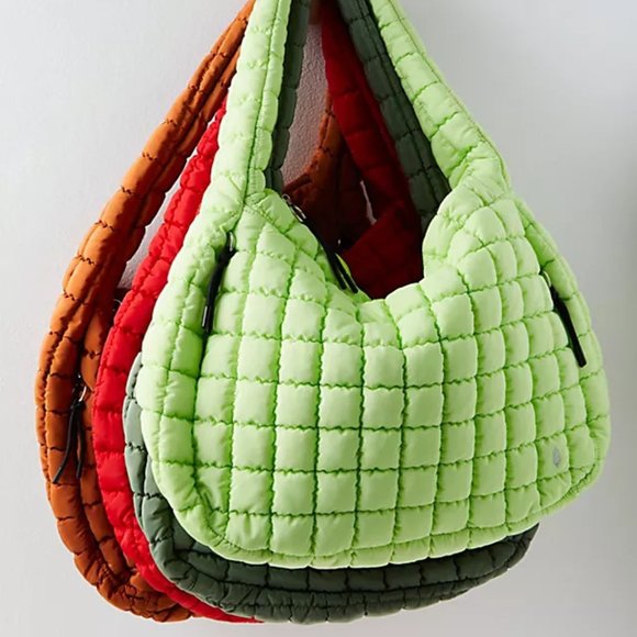 Free People FP Movement Pale Neon Quilted Carryall - Picture 3 of 5